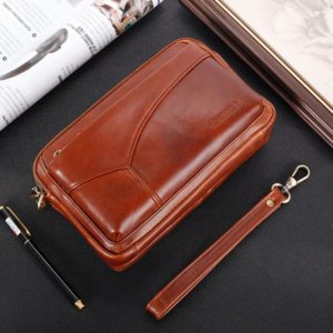 red brown clutch
